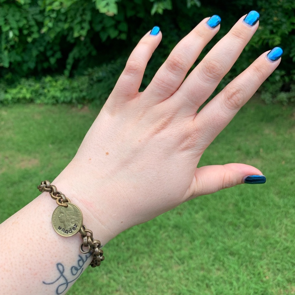 Wander Stamped Coin Bracelet
